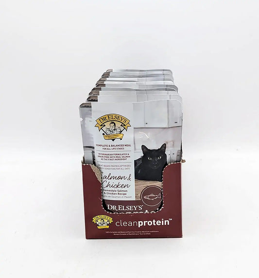 Dr. Elsey's cleanprotein Salmon & Chicken Homestyle Recipe All-Meat Pouch (Pack of 12)