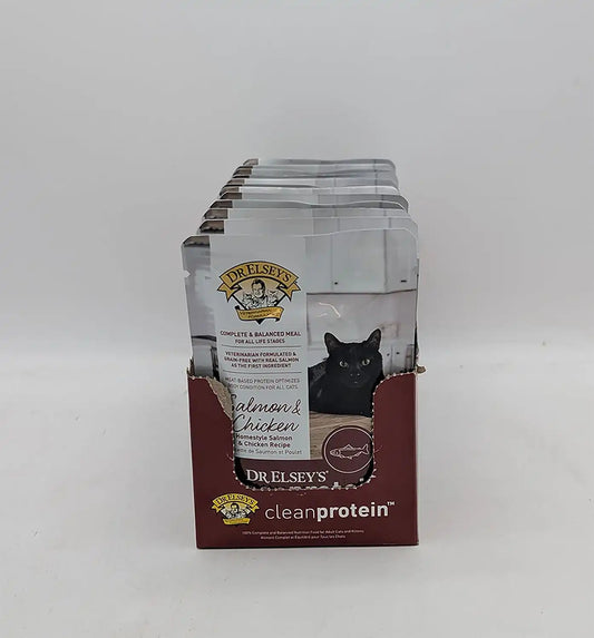 Dr. Elsey's cleanprotein Salmon & Chicken Homestyle Recipe All-Meat Pouch (Pack of 12)