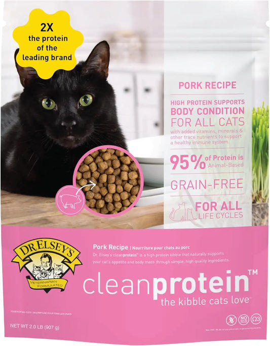 Dr. Elsey's cleanprotein Pork Cat Kibble 2 lb. Bag (Pack of 10)