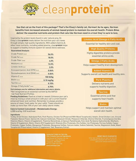 Dr. Elsey's cleanprotein Protein Bites Turkey 12 Ounce (Pack of 6)
