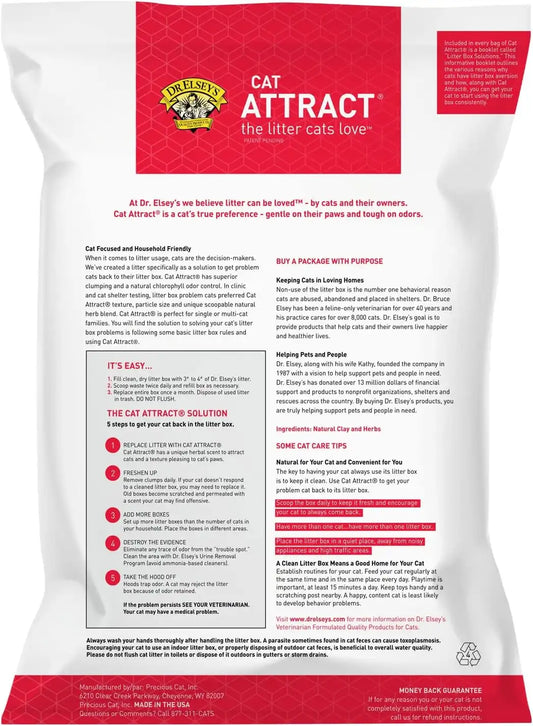 Dr. Elsey's® Cat Attract® Clumping Clay Cat Litter 18-lb. Bag