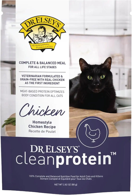 Dr. Elsey's Clean Protein Chicken Home Style Recipe All-Meat Pouch (Pack of 12)