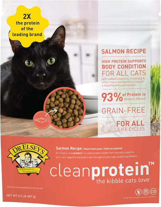 Dr. Elsey's Cleanprotein Salmon Formula Dry Cat Food, 6.6 Lb (Pack of 3)