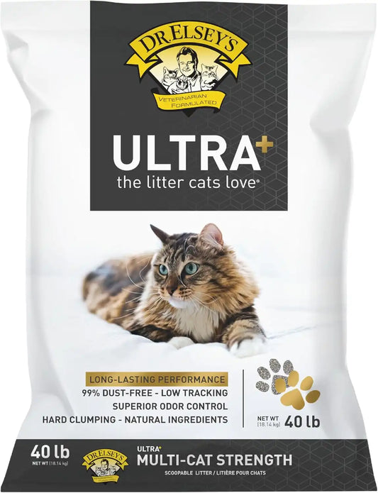 Dr. Elsey's Ultra+ Clumping Clay Cat Litter 40 lb. Bag