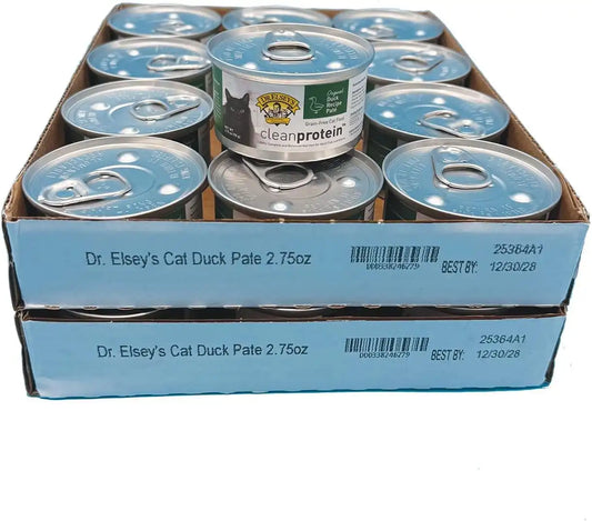 Dr. Elsey's cleanprotein Original Duck Recipe Wet Cat Food, 2.75 oz Can (Pack of 24)