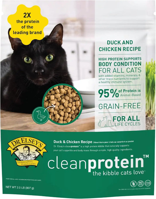Dr. Elsey's cleanprotein Duck Cat Kibble 2 lb. Bag