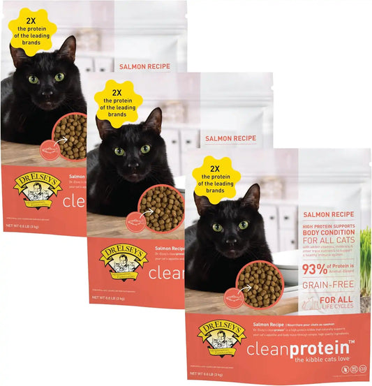 Dr. Elsey's Cleanprotein Salmon Formula Dry Cat Food, 6.6 Lb (Pack of 3)
