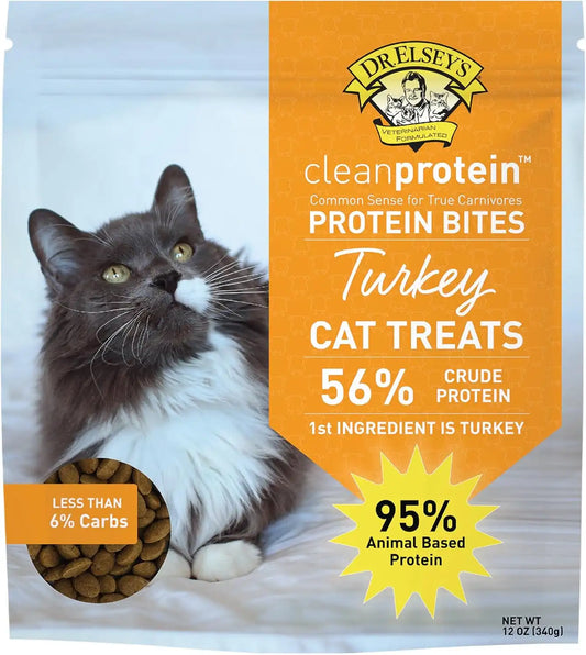 Dr. Elsey's cleanprotein Protein Bites Turkey 12 Ounce (Pack of 6)
